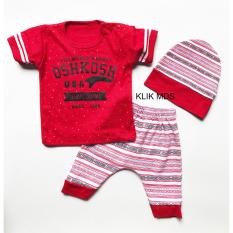Klik Mds Baju Anak Setelan Atasan dan Celana Motif Karakter Denim Company Free Topi