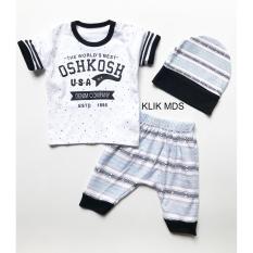 Klik Mds Baju Anak Setelan Atasan dan Celana Motif Karakter Denim Company Free Topi