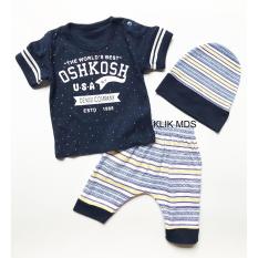 Klik Mds Baju Anak Setelan Atasan dan Celana Motif Karakter Denim Company Free Topi