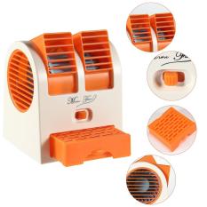 Kobwa Mini USB Fan Portable Meja Meja Fan untuk Kantor Rumah USB Pendingin Udara AC Fan dengan Adjustable Dual Air Outlet
