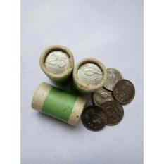 Uang kuno Koin roll 25 rupiah atau rp25 nikel thn71 isi 20 kpg asli roll BI