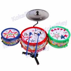 KokaPlay Drum Kit Set Band Music Mini Toy Mainan Edukasi Musikal Drum Set Anak