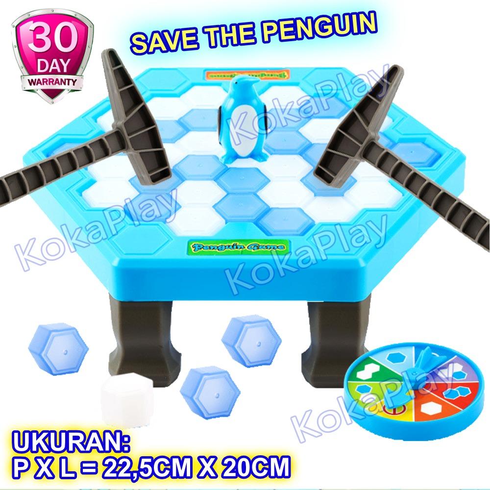 KokaPlay Ice Game Save Penguin Break The Ice Mainan Anak Ice Breaking Party Game Pie Face Seru Menegangkan