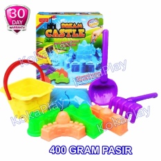 KokaPlay Magic Sand Dream Castle Transportation Series Mainan Anak Pasir Kinetik Ajaib 400Gr Seri Istana Impian Pasir Biru
