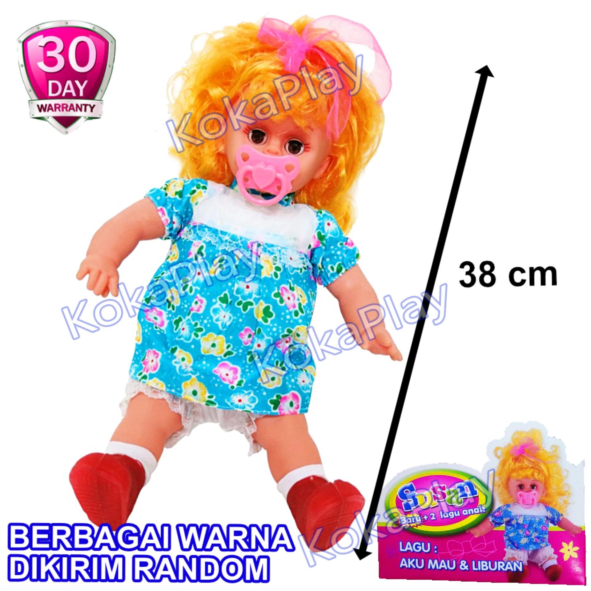 KokaPlay Susan Baby Doll Crying Laughing Mainan Anak Perempuan Boneka Susan Bayi Suara Menangis Tertawa Papa Mama