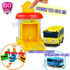 KokaPlay Tayo Little Bus Garage Series Launch Driving Game Pullback Mainan Anak Edukasi Mobil Bis Tayo Garasi Tayo Gani Lani Rogi