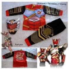 Kostum Bima X + Topeng / Baju Anak Superhero