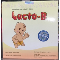 Lacto B - Obat Diare Bayi dan Anak - 1 box isi 40 sachet