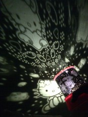 Lampu proyektor / lampu tidur proyektor / star master hello kitty