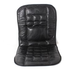 Leather Back Support Front Seat Cover Cushion Chair Massage For CarTaxi Protect