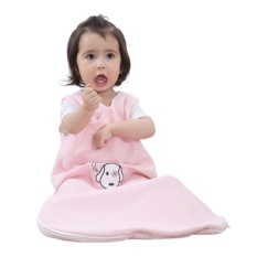 Leegoal Baby Sleeping Bag Wearable Blanket 100% Cotton Sleepsack Di Musim Panas, Baby Pink, L.-Intl