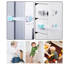 Leegoal Multi-use Child Keamanan Cabinet Locks, Bayi Proofing Kait untuk Kabinet, Lemari Es, Pintu, kursi Toilet, Laci, Pencuci Piring-Internasional