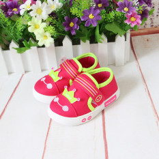 Kets Bayi Balita Warna Biru/Warna Merah Mawar Sol Lunak Anti Selip