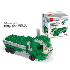 Lemon Mini Blok DIY Bricks Kid Mainan Anak Oshkosh Truckmodel-Intl