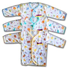 Libby Baju Tidur Tangan Panjang Kancing Depan - 3 Buah