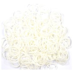 Loom Bands ISI 300PCS jelly putih KARET REFIL NON TOXIC LATEX FREE RAINBOW LOOM