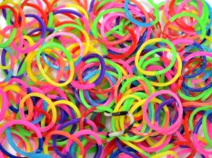 Loom Bands ISI 300PCS KARET REFIL NON TOXIC LATEX FREE Refil Karet Rainbow Loom Rubber Tie Dye rainbowloom