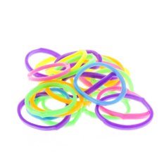 LOOM BANDS ISI 300PCS neon mix KARET REFIL NON TOXIC LATEX FREE RAINBOW LOOM