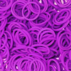 LOOM BANDS ISI 300PCS NEON UNGU KARET REFIL NON TOXIC RAINBOW LOOM KARET REFILL rainbow loom