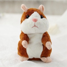 Indah Berbicara Plush Hamster Mainan, Bisa Mengubah Suara, Merekam Suara, Mengangguk Kepala atau Berjalan, Pendidikan Dini untuk Bayi, Ukuran Yang Berbeda untuk Pilihan Gaya: Cerah Coklat dan Nodding Tinggi: 15 Cm-Intl