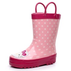 Lucu Anak Laki-laki atau Perempuan Otentik Overshoes Karet Hujan Sepatu