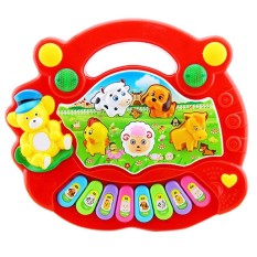 Lumiparty Anak-anak Lucu Animal Farm Piano Elektronik Organ Pendidikan Awal Mainan Musik untuk Bayi Warna: Acak Warna-Internasional