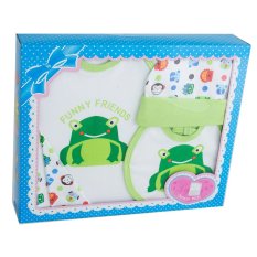 Lynea Baby Gift Set Frog Hijau GS 133 - Set Pakaian Bayi