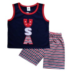 MacBear Kids Baju Anak Setelan Singlet USA