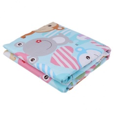 MagiDeal Cotton Breathable Waterproof Underpads Mattress Pad Pelindung Lembar Beruang Biru-Intl