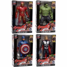 Mainan 4 in 1 Action Figure Avengers Ironman Thor Captain America Hulk Kecil Small