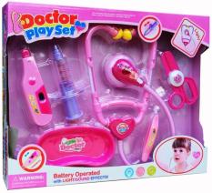 Mainan Alat Kedokteran - Doctor Play Set Pink Pack B-Mainan Anak