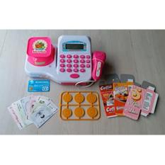 Mainan Anak Cash Register Pink Mesin Kasir Timbangan Mini Supermarket