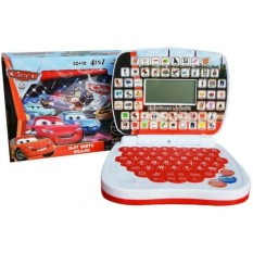 Mainan anak edukasi laptop mini 4 bahasa + layar