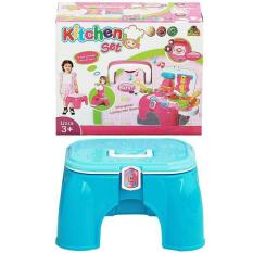Mainan anak kitchen set kompor bangku