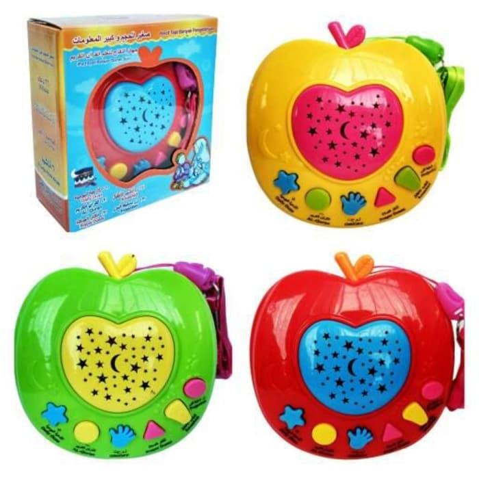  Mainan Anak Muslim Apple Learning Quran + Projector Lamp / Apel Quran 