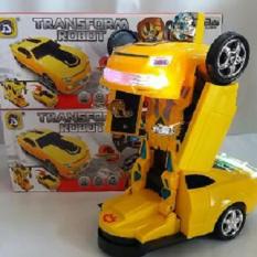 Mainan Anak - Super Change Robot tobot transformer Mobil Jadi Robot maju mundur bersuara Menyala