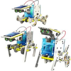 Mainan Edukasi Tenaga Surya - 14 In 1 Transforming Solar Robot Science & Education