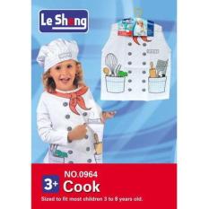 Mainan Edukatif Anak Kostum Chef Anak - Baju Chef - Baju Koki Anak