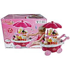 MAINAN GEROBAK JUALAN SWEET SHOP CANDY CART - Khwnpm