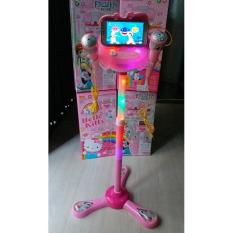 MAINAN KARAOKE MICROPHONE STAND 2 MIC MP3 FROZEN FEVER