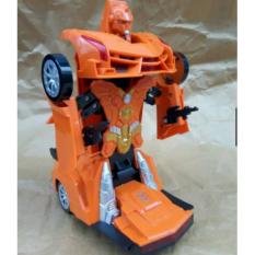 Mainan Mobil Berubah Robot Transforming (Bumping + Lampu Nyala)