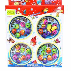 Mainan Pancingan Ikan dengan 4 Kolam. Fishing Game 4 Ponds