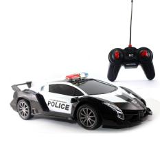 Mainan Remote Control Black Supercar Police