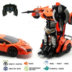 Mainan Remote Control Transformer Deform Robot
