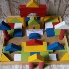 mainanalfaqih-Mainan Anak Edukatif- Balok Kayu Block 47 pcs