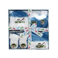 Mall BTM Kids - Dini Baby Collection Set Boks Hadiah Murah Isi Baju Bayi - Biru