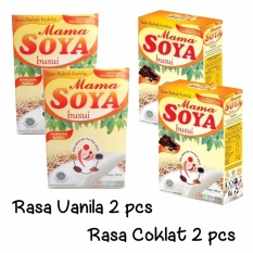 Mama Soya Susu Pelancar Asi Booster Rasa Vanila Dan Coklat 200 Gr 4 Pcs By Bebikita
