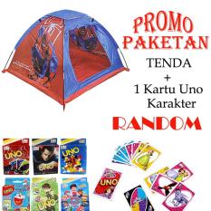 Mao Camp Tent Spiderman + Uno Card Karakter