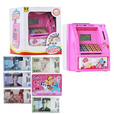 Mao Celengan ATM Little Pony + Uang Mainan