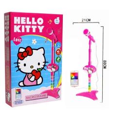MICROPHONE HELLO KITTY 8015A KADO MAINAN ANAK MIKROPON NYANYI